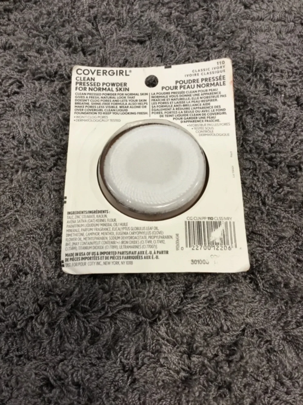 Covergirl Clean Pressed Powder-110 Classic Ivory